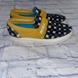 Vans X David Bowie Yellow Furry Slip-On Trainers